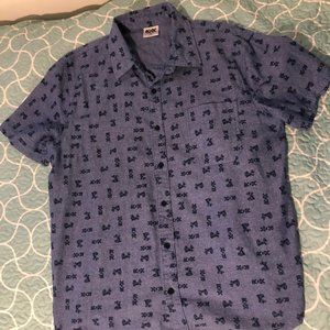 AC/DC short sleeve button down shirt